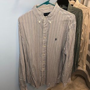 3 Long Sleeve Ralph Lauren Shirts